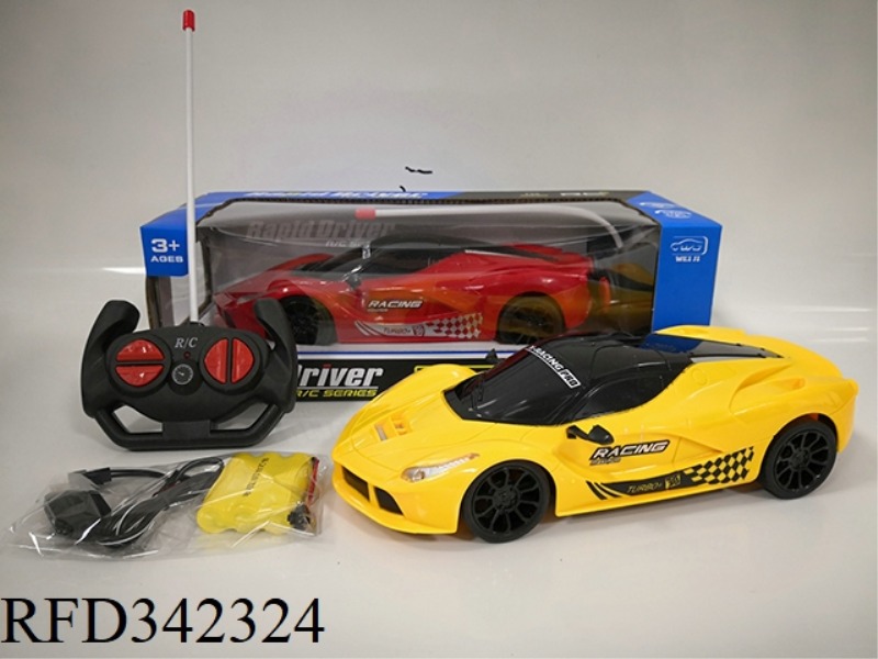 1:16 FOUR-WAY LIGHT
LA FERRARI
REMOTE CONTROL CAR
(WITH USB CHARGING)/INCLUDE BATTERY