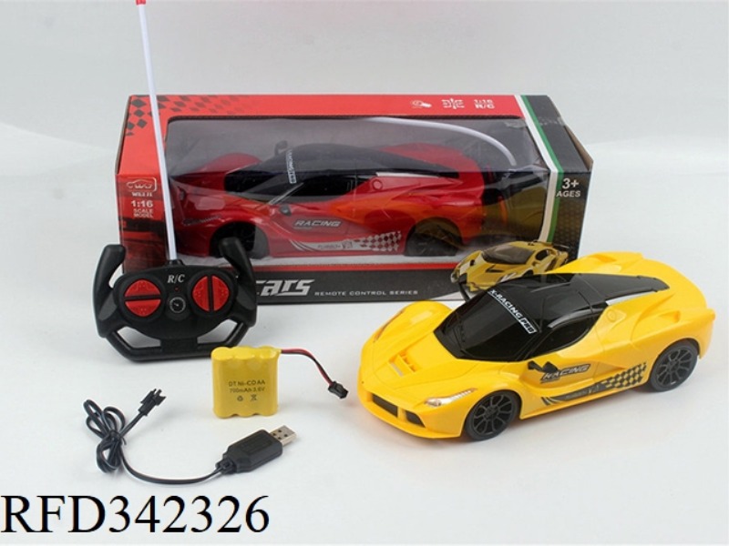 1:16 FOUR-WAY LIGHT
LA FERRARI
REMOTE CONTROL CAR
(WITH USB CHARGING)
/PACKAGE