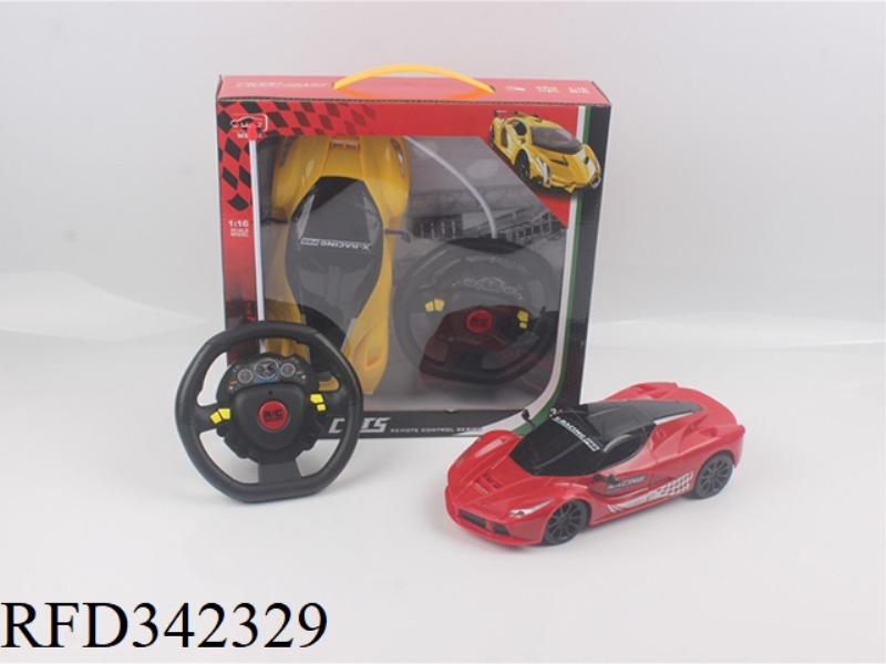 1:16 FOUR-WAY LIGHT
LA FERRARI
REMOTE CONTROL CAR
STEERING WHEEL REMOTE CONTROL/NOT INCLUDED
ELE