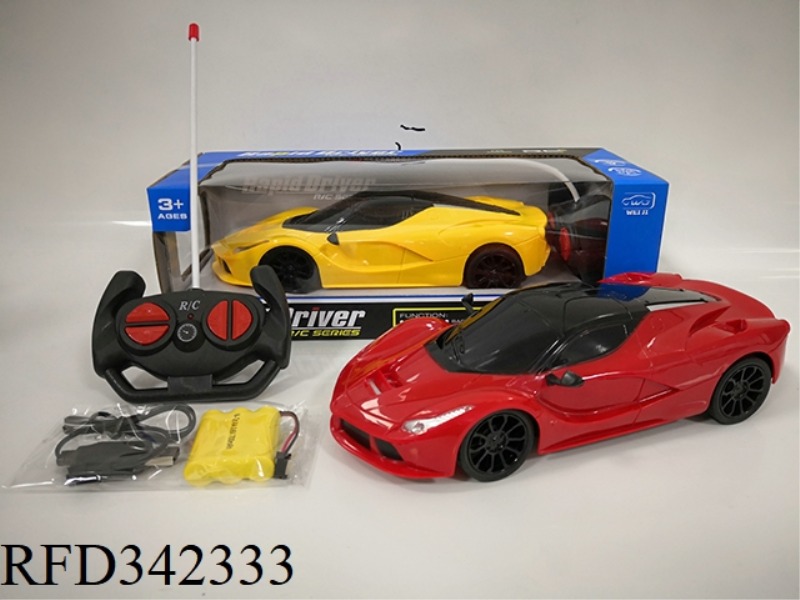 1:16 FOUR-WAY LIGHT
LA FERRARI REMOTE
CAR
(WITH USB CHARGING)/INCLUDE BATTERY