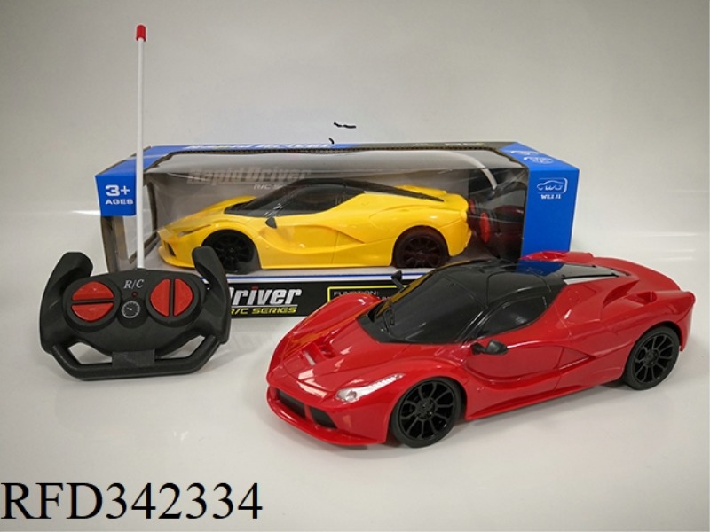 1:16 FOUR-WAY LIGHT
LA FERRARI REMOTE
CAR/NOT INCLUDED
ELECTRICITY