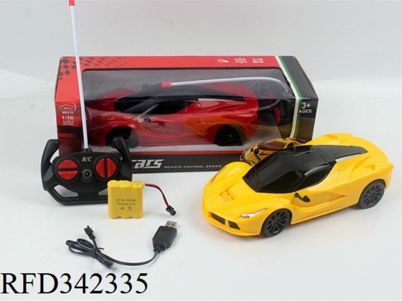1:16 FOUR-WAY LIGHT
LA FERRARI REMOTE
CAR
(WITH USB CHARGING)
/PACKAGE
