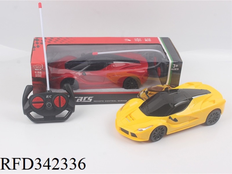 1:16 FOUR-WAY LIGHT
LA FERRARI REMOTE
CAR/NOT INCLUDED
ELECTRICITY