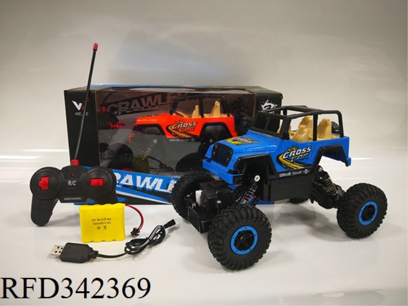 1:14 FOUR-WAY FOUR-WHEEL DRIVE
BIGFOOT JEEP CLIMBING
CAR
(4.8V CHARGING POWER
POOL + USB CHARGIN