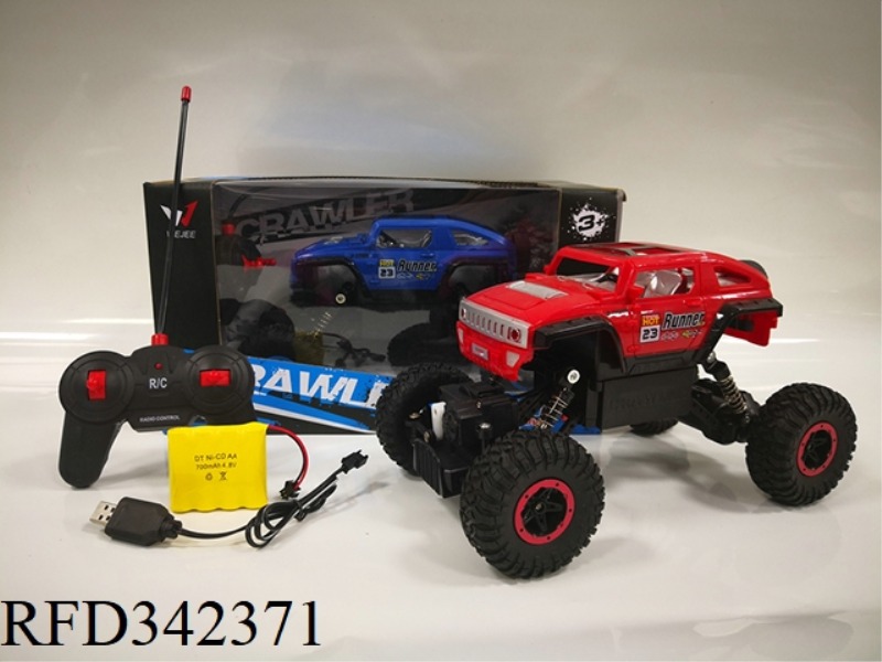 1:14 FOUR-WAY FOUR-WHEEL DRIVE
BIGFOOT HUMMER CLIMBING
CAR
(4.8V CHARGING POWER
POOL + USB CHARG
