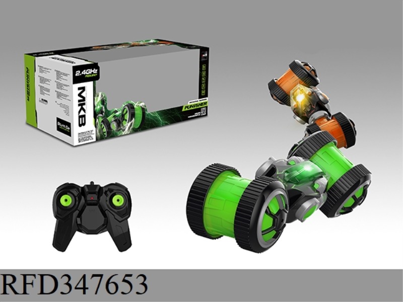 2.4G FOUR-WAY STUNT CAR WITH LIGHT (ONE PIECE) (NOT INCLUDE BATTERY)