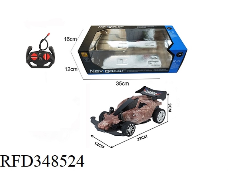 1:16 FOUR-WAY REMOTE CONTROL FOUR-WHEEL DRIVE CAR WITH LIGHT (WOOD GRAIN)
