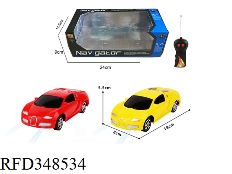 1:24 TWO-WAY WIRELESS SIMULATION BUGATTI REMOTE CONTROL CAR (WITH LIGHT)
