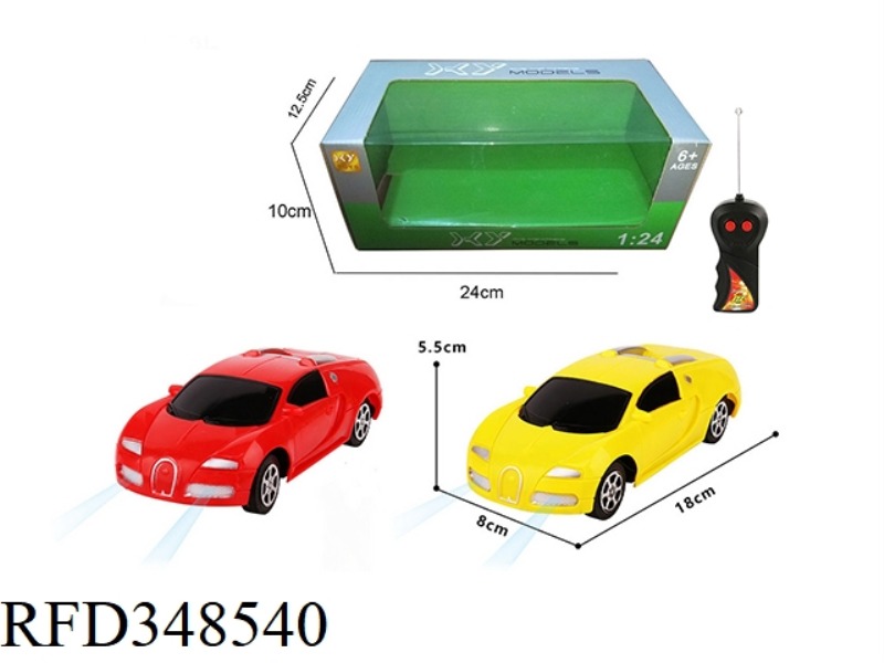 1:24 TWO-WAY WIRELESS SIMULATION BUGATTI REMOTE CONTROL CAR (WITH LIGHT)