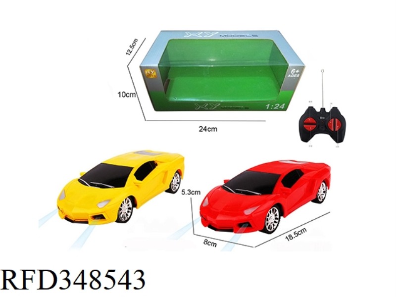 1:24 FOUR-WAY WIRELESS SIMULATION LAMBORGHINI REMOTE CONTROL CAR (WITH LIGHT)