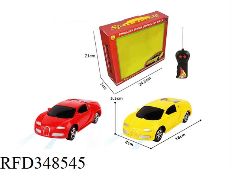 1:24 TWO-WAY WIRELESS SIMULATION BUGATTI REMOTE CONTROL CAR (WITH LIGHT)