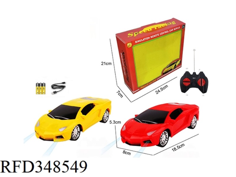 1:24 FOUR-WAY WIRELESS SIMULATION LAMBORGHINI REMOTE CONTROL CAR (WITH LIGHT)