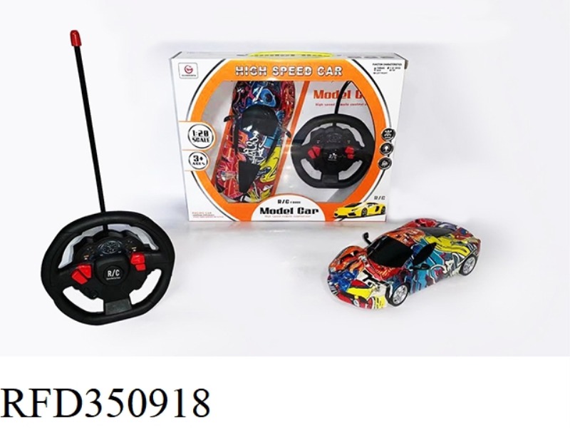 4 CHANNEL STEERING WHEEL WATERMARK FERRARI REMOTE CONTROL CAR（INCLUDE）