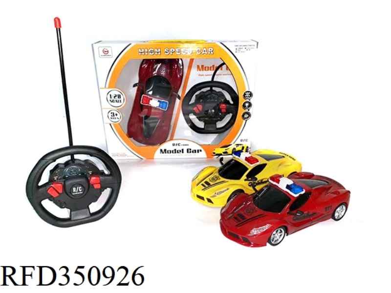 4 CHANNEL STEERING WHEEL FERRARI POLICE CAR（INCLUDE）