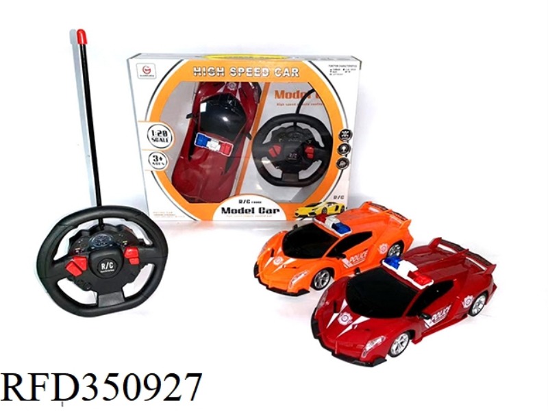 4 CHANNEL STEERING WHEEL LAMBORGHINI POLICE CAR（INCLUDE）