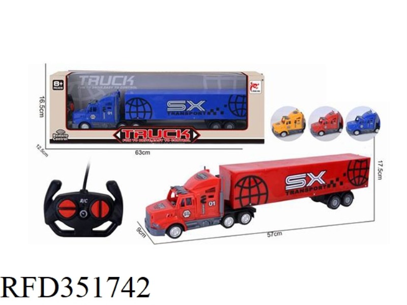 REMOTE CONTROL 4 CHANNEL LONG CONTAINER TRUCK
