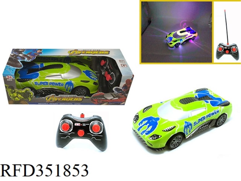 1:16 FOUR-CHANNEL REMOTE CONTROL CAR COLORFUL LIGHTS KOENIGSEGG-HULK