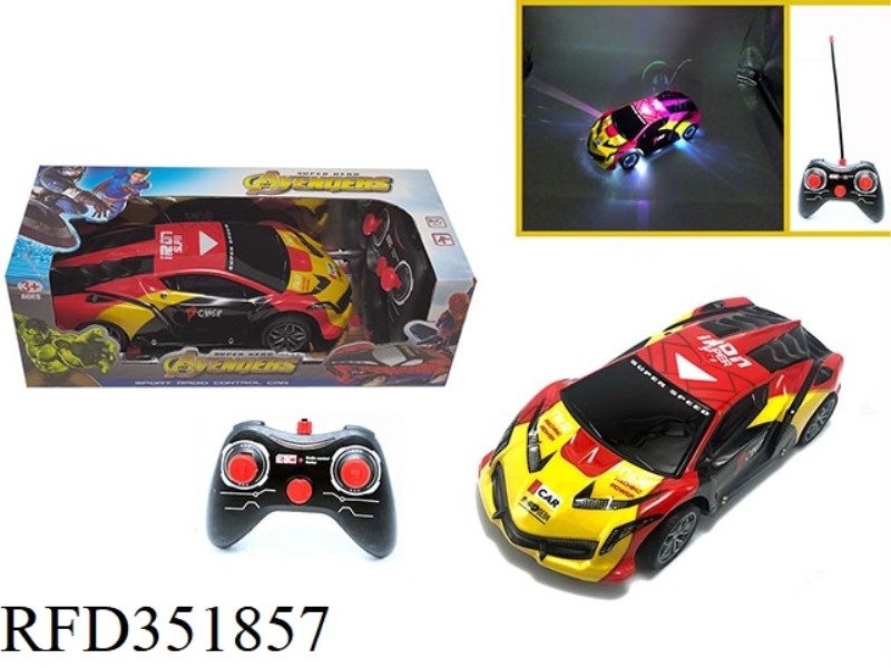 1:16 FOUR-CHANNEL REMOTE CONTROL CAR COLORFUL LIGHTS LAMBORGHINI-IRON MAN