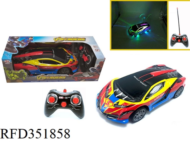 1:16 FOUR-CHANNEL REMOTE CONTROL CAR COLORFUL LIGHTS LAMBORGHINI-SUPERMAN