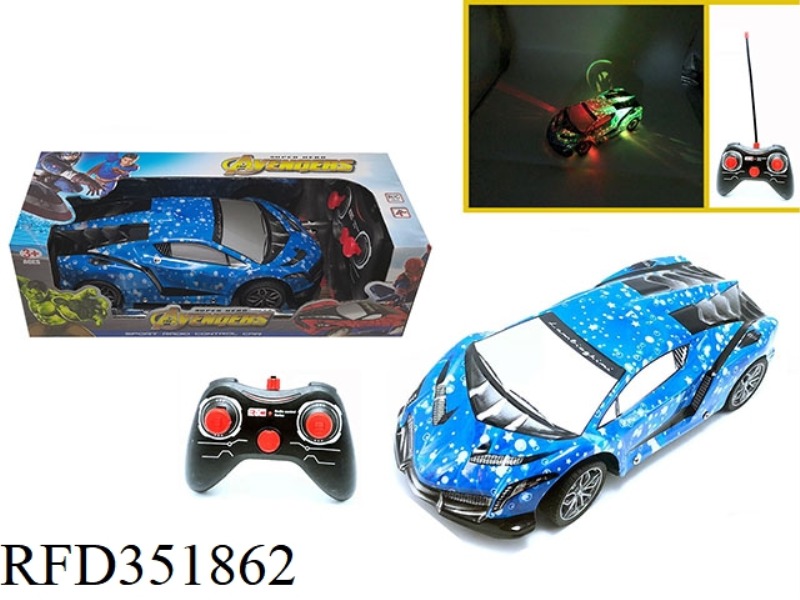 1:16 FOUR-CHANNEL REMOTE CONTROL CAR 3D LIGHTING LAMBORGHINI-CAPTAIN MARVEL