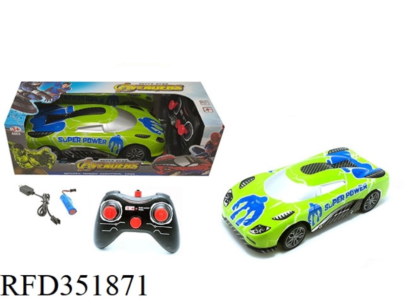 1:16 FOUR-CHANNEL REMOTE CONTROL CAR COLORFUL LIGHTS KOENIGSEGG-HULK