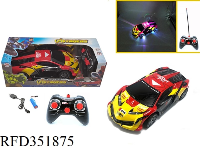 1:16 FOUR-CHANNEL REMOTE CONTROL CAR COLORFUL LIGHTS LAMBORGHINI-IRON MAN