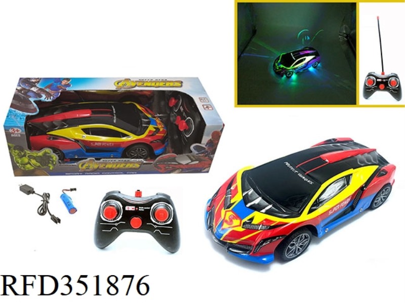 1:16 FOUR-CHANNEL REMOTE CONTROL CAR COLORFUL LIGHTS LAMBORGHINI-SUPERMAN