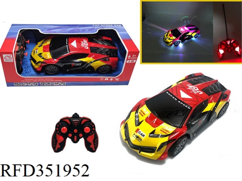 1:14 FOUR-CHANNEL REMOTE CONTROL CAR WITH COLORFUL LIGHTS LAMBORGHINI-T