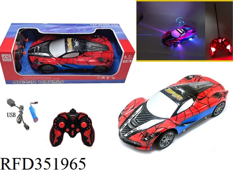 1:14 FOUR-CHANNEL REMOTE CONTROL CAR COLORFUL LIGHTS FERRARI-SPIDER