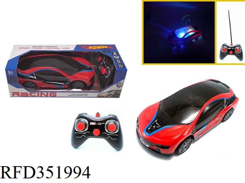 1:16 2.4G FOUR-CHANNEL REMOTE CONTROL CAR 5D LIGHT BMW I8-RED