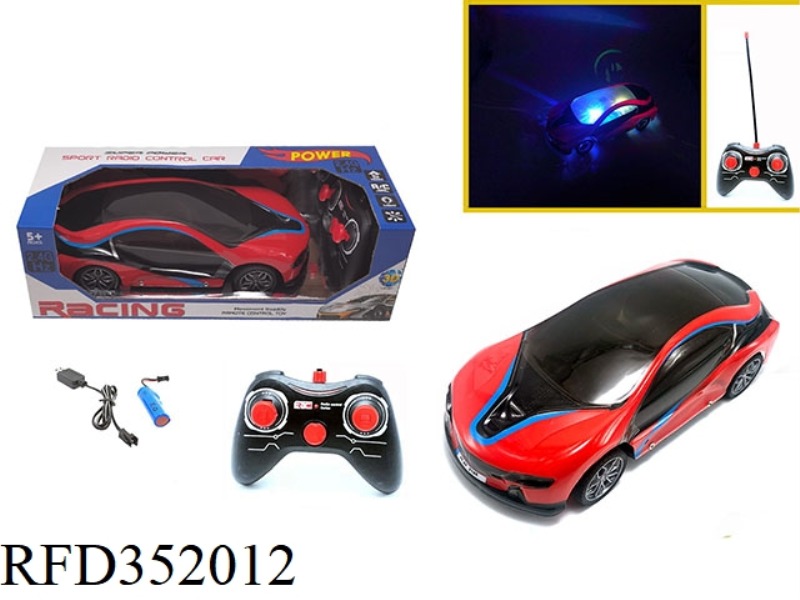 1:16 2.4G FOUR-CHANNEL REMOTE CONTROL CAR 5D LIGHT BMW I8-BLUE