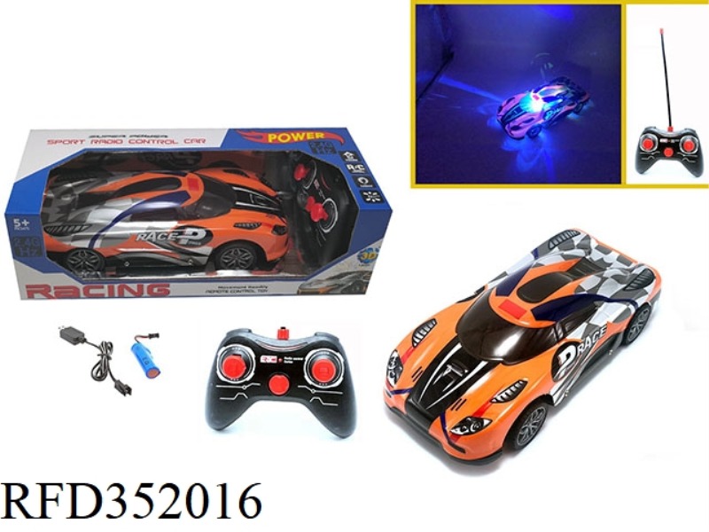 1:16 2.4G FOUR-CHANNEL REMOTE CONTROL CAR 5D LIGHT KOENIGSEGG-ORANGE