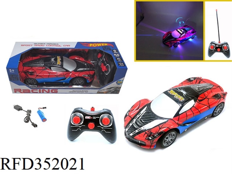 1:16 2.4G FOUR-CHANNEL REMOTE CONTROL CAR COLORFUL LIGHTS FERRARI-SPIDER