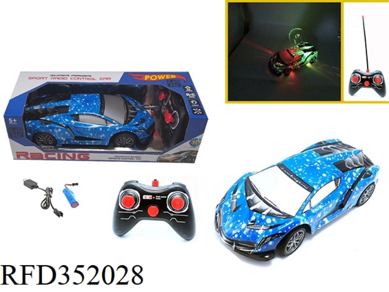 1:16 2.4G FOUR-CHANNEL REMOTE CONTROL CAR 3D LIGHT LAMBORGHINI-ORANGE