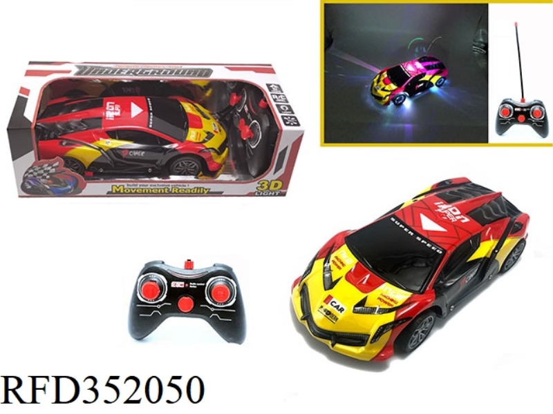 1:16 FOUR-CHANNEL PVC ENVIRONMENTAL PROTECTION CAR SHELL REMOTE CONTROL CAR COLORFUL LIGHTS LAMBORGH