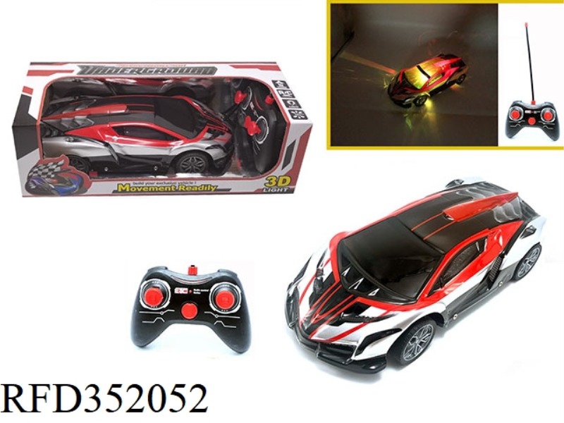 1:16 FOUR-CHANNEL PVC ENVIRONMENTAL PROTECTION CAR SHELL REMOTE CONTROL CAR 3D LIGHTING LAMBORGHINI