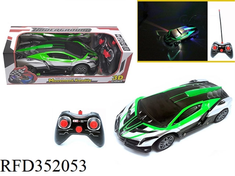 1:16 FOUR-CHANNEL PVC ENVIRONMENTAL PROTECTION CAR SHELL REMOTE CONTROL CAR 3D LIGHTING LAMBORGHINI