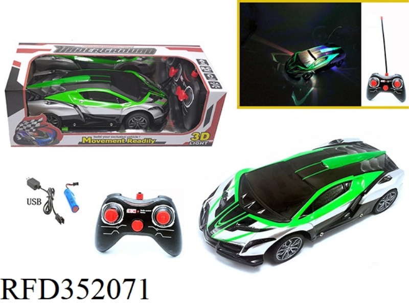 1:16 FOUR-CHANNEL PVC ENVIRONMENTAL PROTECTION CAR SHELL REMOTE CONTROL CAR 3D LIGHTING LAMBORGHINI
