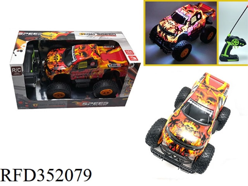 1:16 OFF-ROAD FOUR-CHANNEL LIGHT PVC REMOTE CONTROL CAR PICKUP