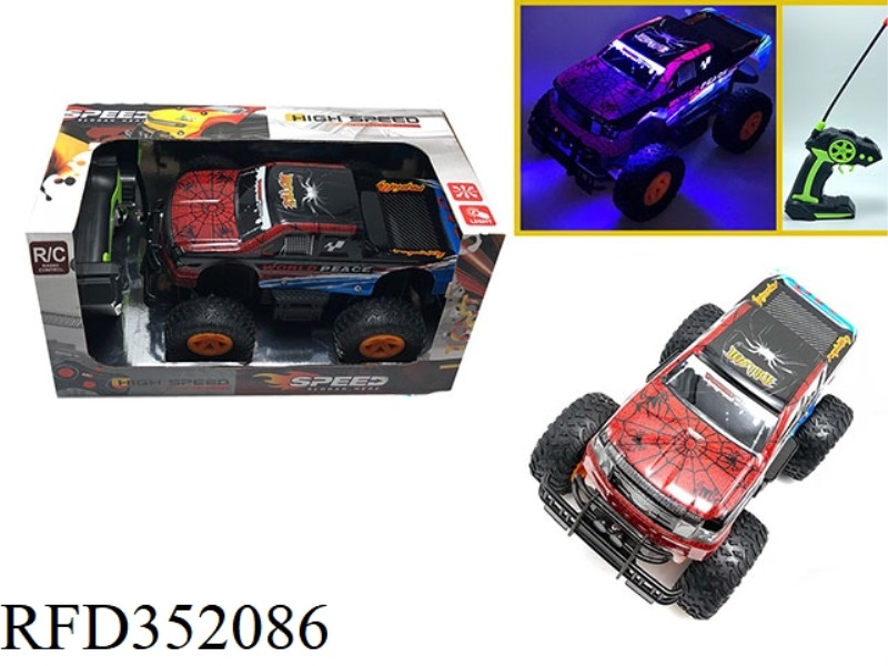 1:16 OFF-ROAD FOUR-CHANNEL LIGHT PVC REMOTE CONTROL CAR PICKUP