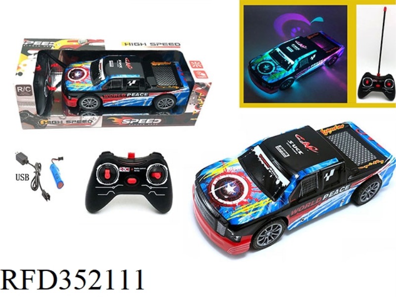 1:18 FOUR-CHANNEL REMOTE CONTROL LIGHT REMOTE CONTROL CAR PICKUP