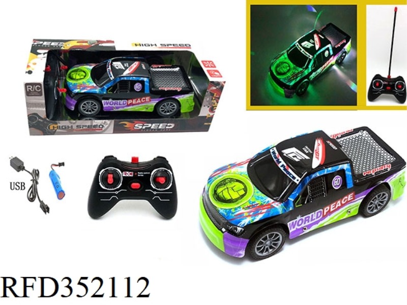 1:18 FOUR-CHANNEL REMOTE CONTROL LIGHT REMOTE CONTROL CAR PICKUP
