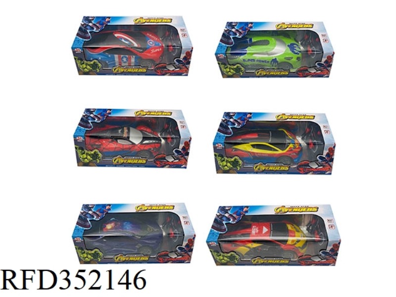 1:16 SIX TYPES OF FOUR-CHANNEL REMOTE CONTROL CARS, COLORFUL LIGHTS, ENVIRONMENTALLY FRIENDLY SOFT S