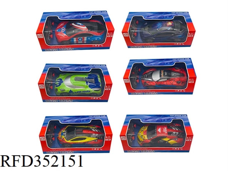 SIX TYPES OF 1:14 FOUR-CHANNEL REMOTE CONTROL CARS, COLORFUL LIGHTS, ENVIRONMENTALLY FRIENDLY SOFT S