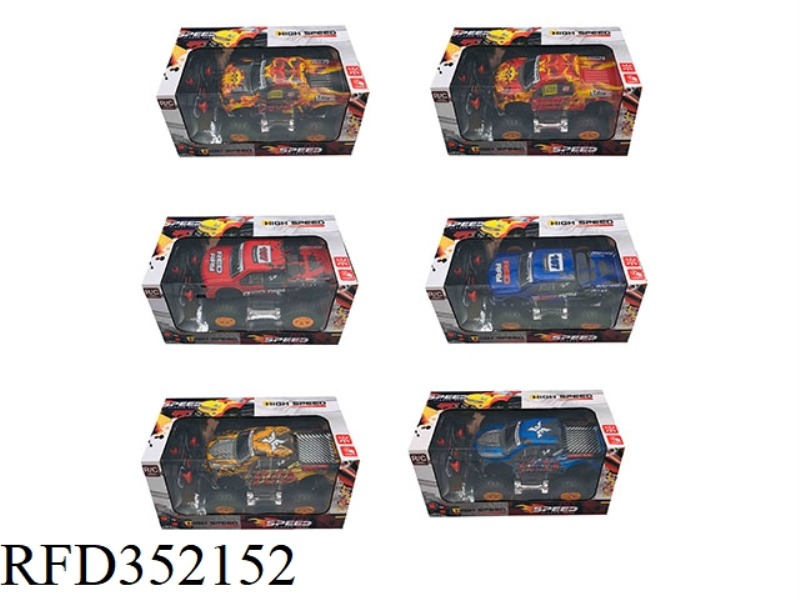 1:16 OFF-ROAD FOUR-CHANNEL REMOTE CONTROL CAR SIX TYPES COLORFUL LIGHTS ENVIRONMENTAL PROTECTION SOF