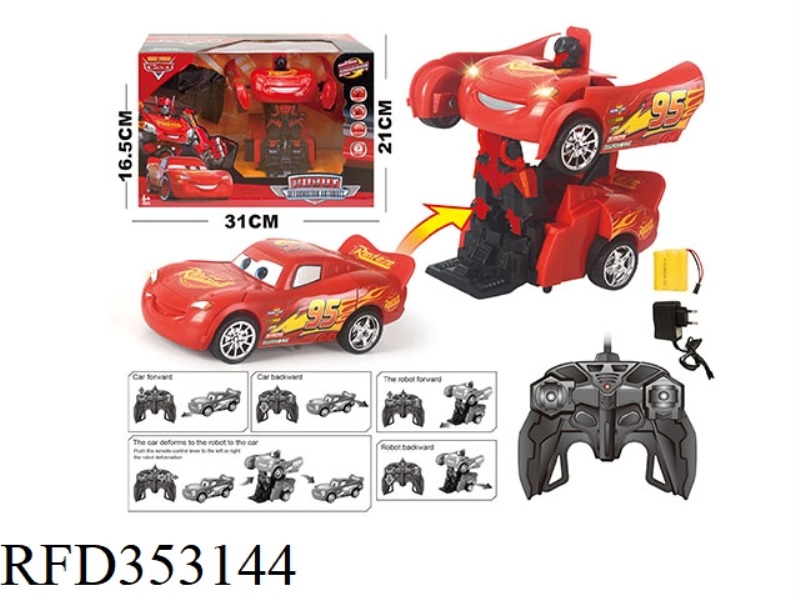 CAR GENERAL MOBILIZATION ONE-BUTTON DEFORMATION REMOTE CONTROL CAR (INCLUDE)