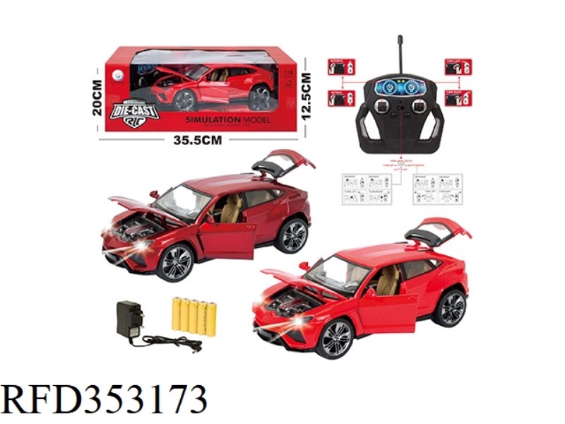 1:18 LAMBORGHINI ALLOY REMOTE CONTROL CAR (FOUR DOORS) (INCLUDE)