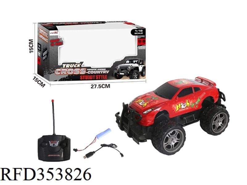 1:18 4-CHANNEL NISSAN REMOTE CONTROL OFF-ROAD VEHICLE（INCLUDE）