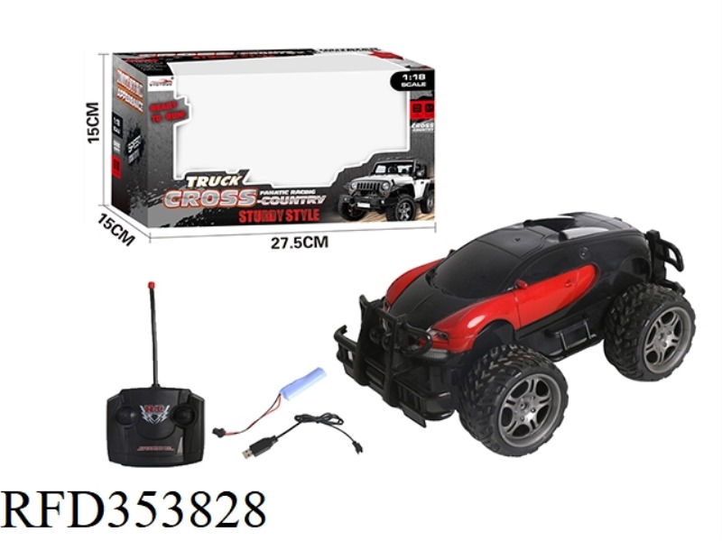 1:18 4-CHANNEL BUGATTI REMOTE CONTROL OFF-ROAD VEHICLE（INCLUDE）