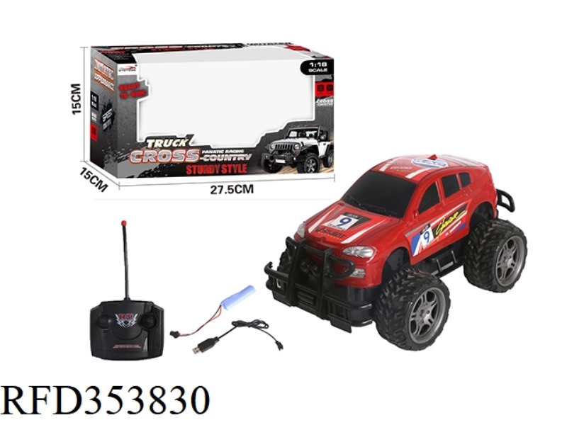 1:18 4-CHANNEL BMW REMOTE CONTROL OFF-ROAD VEHICLE（INCLUDE）